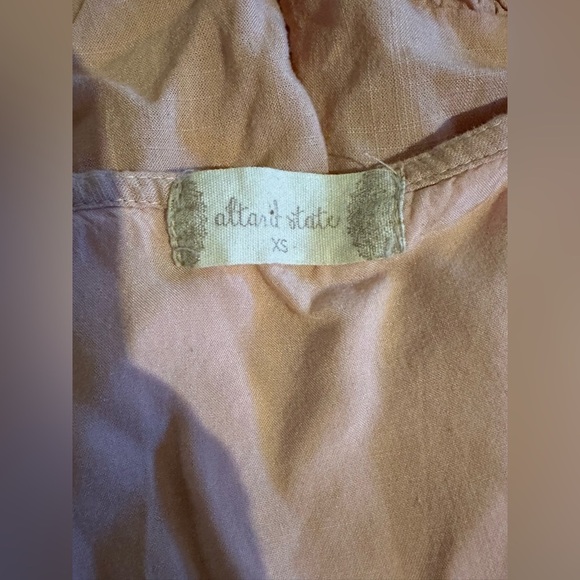 Altar’t State Women’s Sleeveless Button Down Peach Color Summer Dress Size XS - Picture 6 of 7
